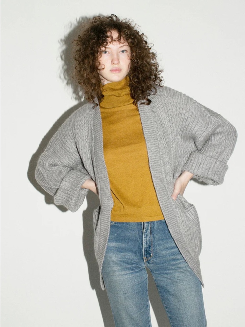 Rita Row Grey Bruno Cardigan oversized mohair gray chunky soft extra small‎ - Picture 2 of 10